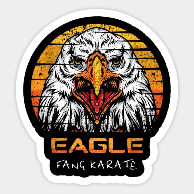 Vintage Eagle Fang Karate Gift Sticker by ArchmalDesign
